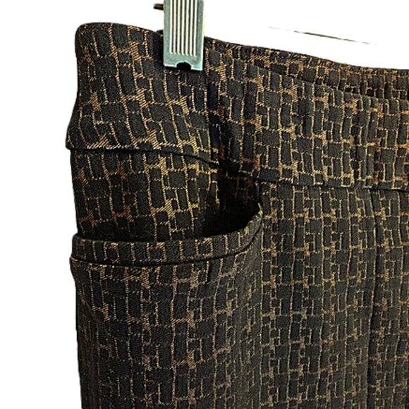 Chico’s So Slimming Brigitte Metallic Tiles Ankle Pants size 1.5 - Picture 4 of 5